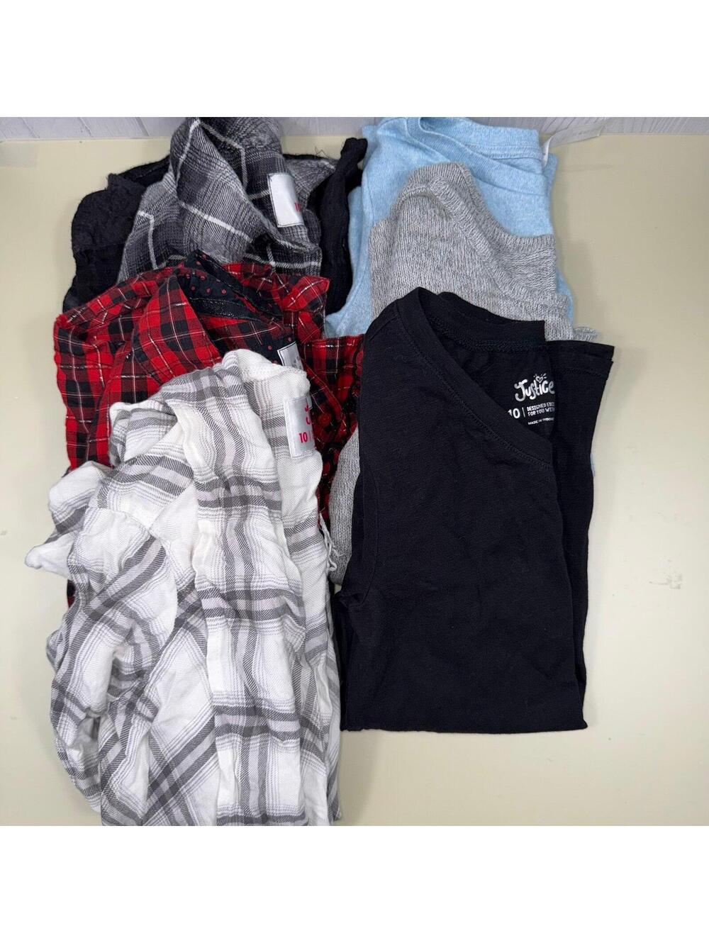 Girls Size 10 Long Sleeve Top Bundle - 6 Pieces